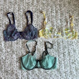 3 Bralettes Victoria’s Secret and For Love & Lemons